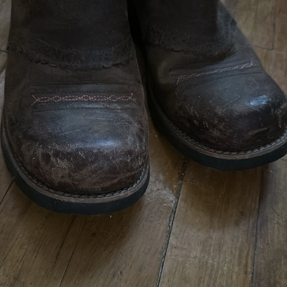 Ariat brown leather boots - Picture 5 of 7